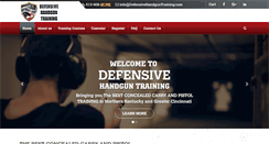 Desktop Screenshot of defensivehandguntraining.com