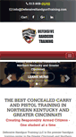 Mobile Screenshot of defensivehandguntraining.com